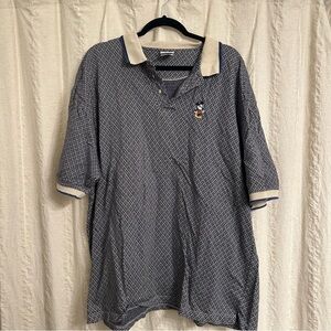 Vintage Walt Disney Store 100% Cotton Golf Polo Shirt Men's XXL Mickey‎ 90s Y2K